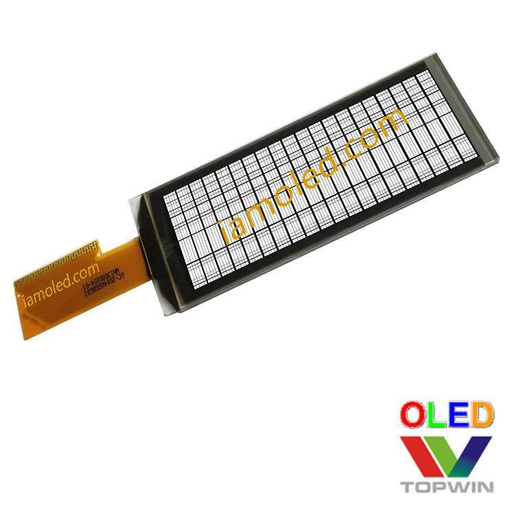 2.89英寸白光白色oled液晶显示屏20x4字符型断码式topwin拓微高亮