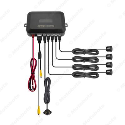 汽车倒车雷达4探头可视后视倒车雷达BIBI发音车载后视倒车雷达