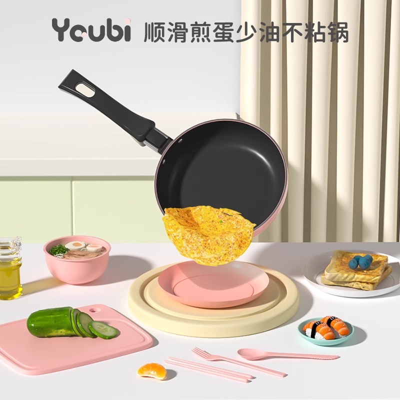 迷你小厨房不粘锅过家家真实厨具