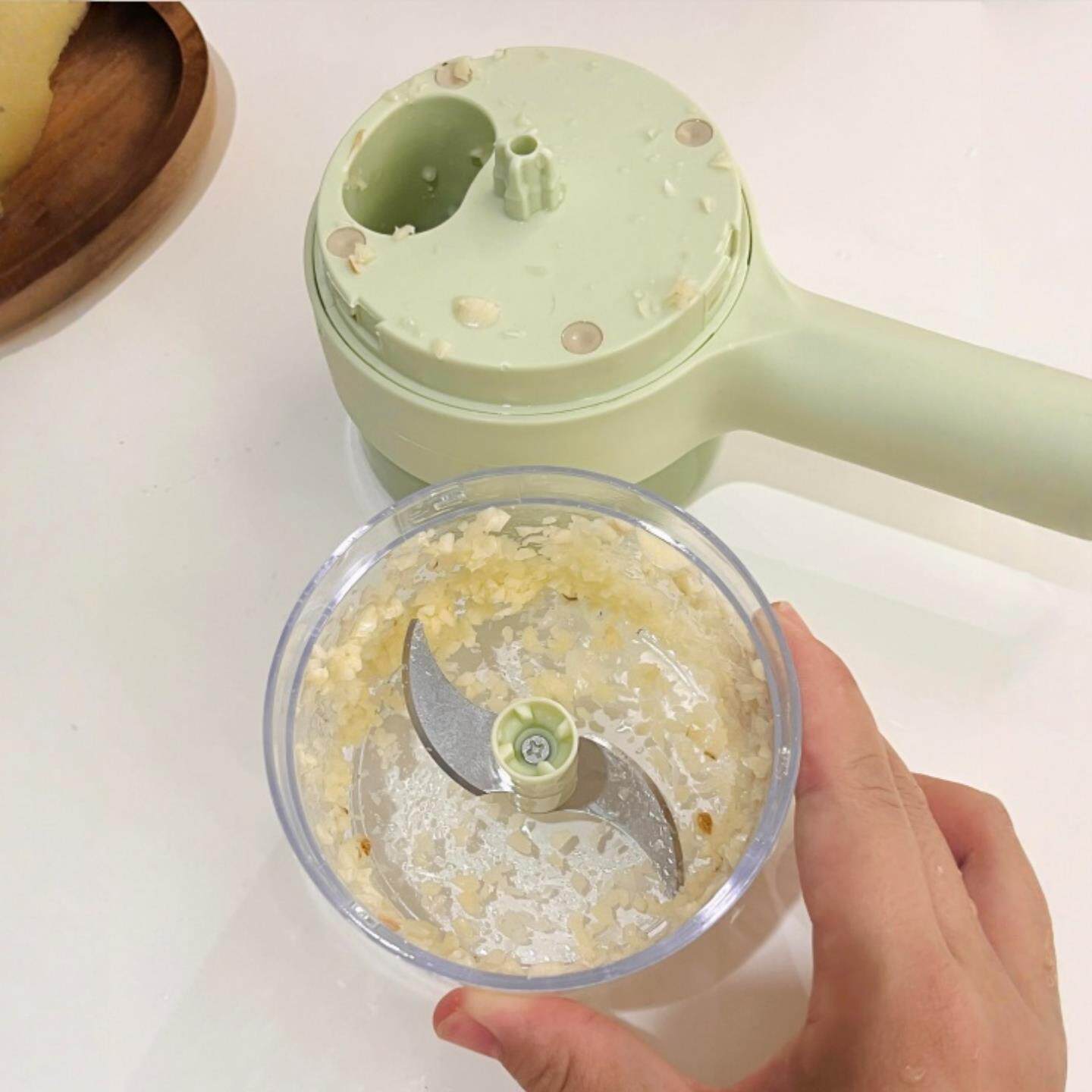 蒜末粉碎器多功能电动磨泥器懒人姜切片神器厨房捣蒜器辅食料理机
