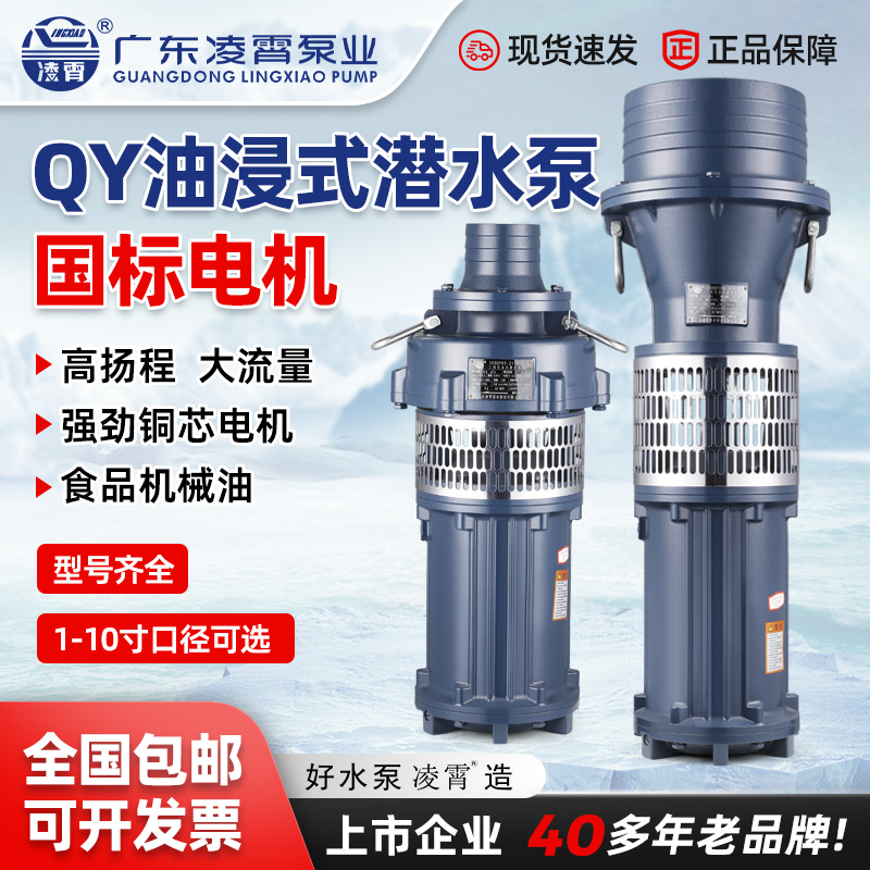 凌霄铸铁电动大流量大扬程油浸泵