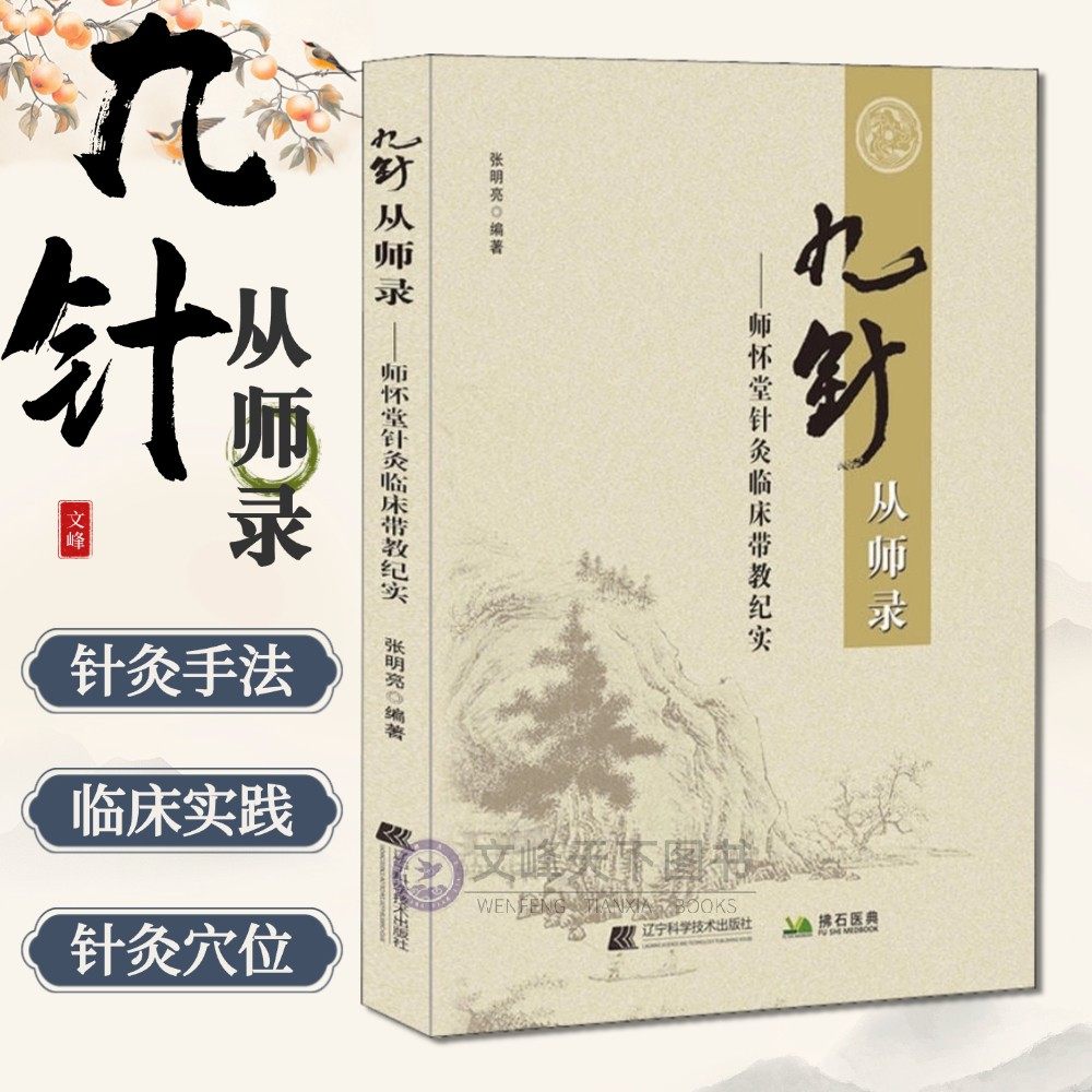 【文峰天下】九针从师录 正版新书  师怀堂针灸临床带教纪实 临床针灸的应用 中医新九针疗法 张明亮 辽宁科学 中医穴位基础理论