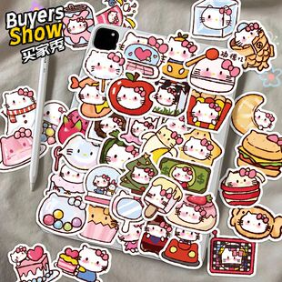 三丽鸥hellokitty贴纸可爱创意手机壳笔记本装 90张Q版 饰防水贴画