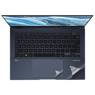 华硕灵耀14外壳膜2023款灵耀Pro14电脑贴纸UX3402VA透明磨砂机身防刮保护套14英寸屏幕膜13代i5i7全套保护膜