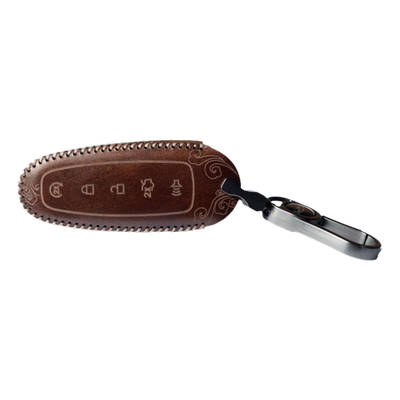 适用飞行家福特钥匙包套复古牛皮