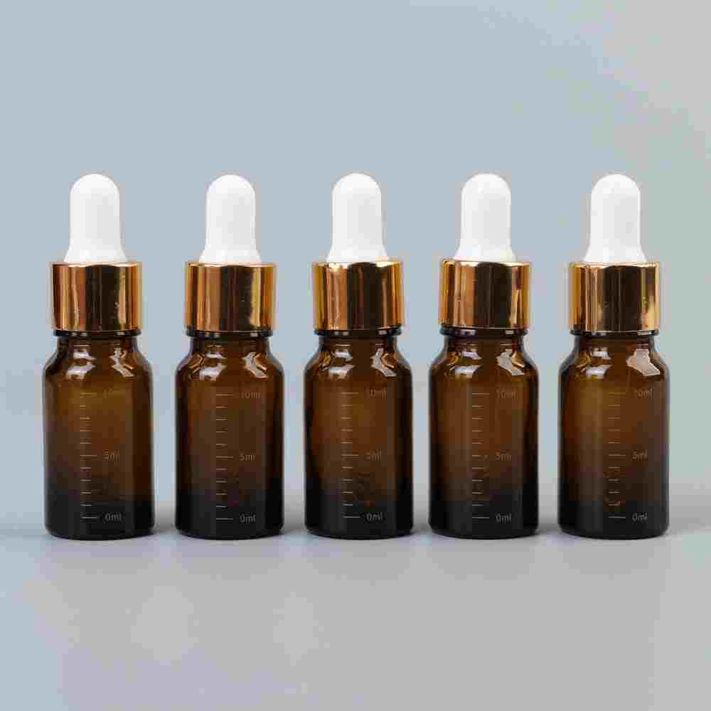 玻璃棕滴瓶精油瓶5 10 15 20 30 50 ml滴管精油瓶调配瓶分装瓶