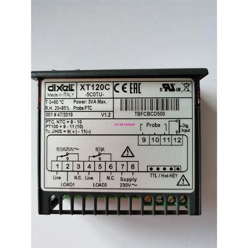 DIXELL小精灵温控器XT120C-5C0TU/1C0TU 控制器XT110C-5C1TU