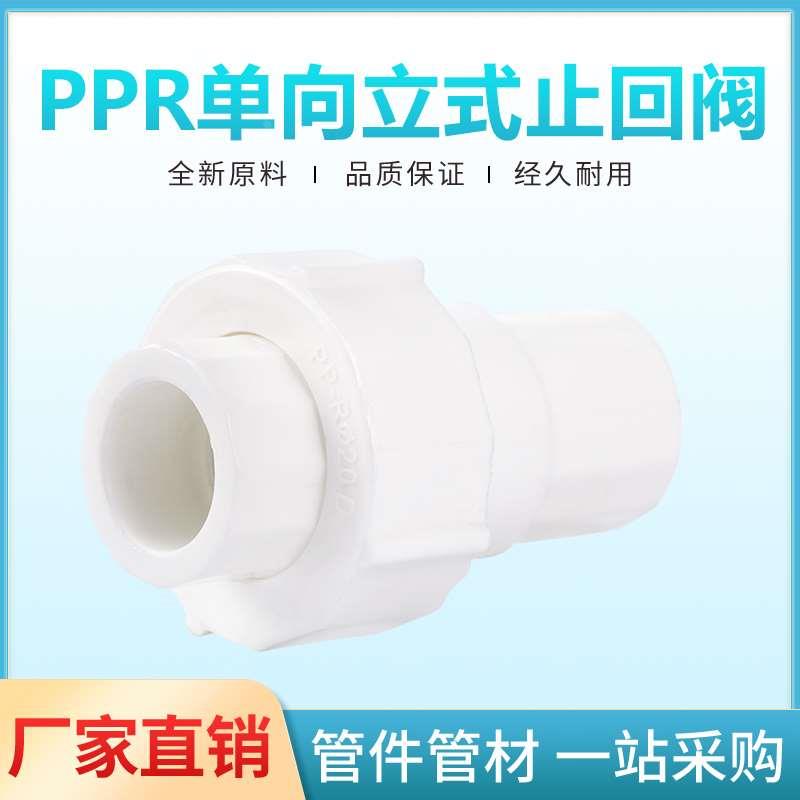 4分20ppr止回阀单向阀6分1寸塑料立式逆止阀热熔阀门水管管件配件