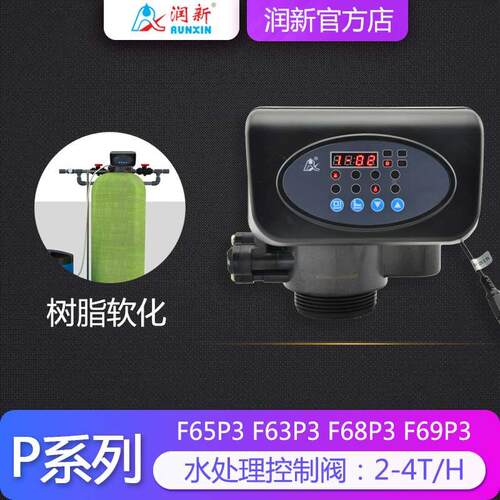 润新全自动多路控制阀 P系列水处理软化简易阀64504 F65P1 F63P3
