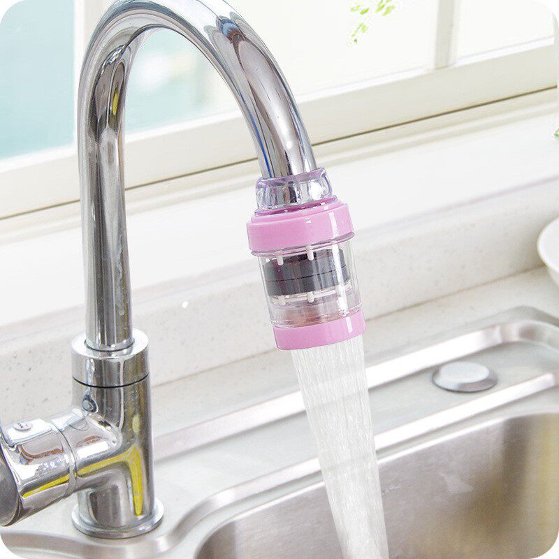 家用厨房水龙头过滤器麦饭石磁化净水器自来水滤水器浴室节水器