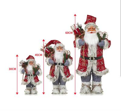 40 Style Christmas Doll 30CM Santa Claus Elk Snowman New Yea