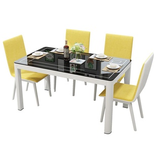 极速Dining table chaiqr set Nordic simple living room desk s