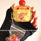 ins风苹果星星人适用airpods4保护壳airpodspro3保护套新款 苹果耳机保护壳pro2耳机套女款 二三4代耳机壳可爱