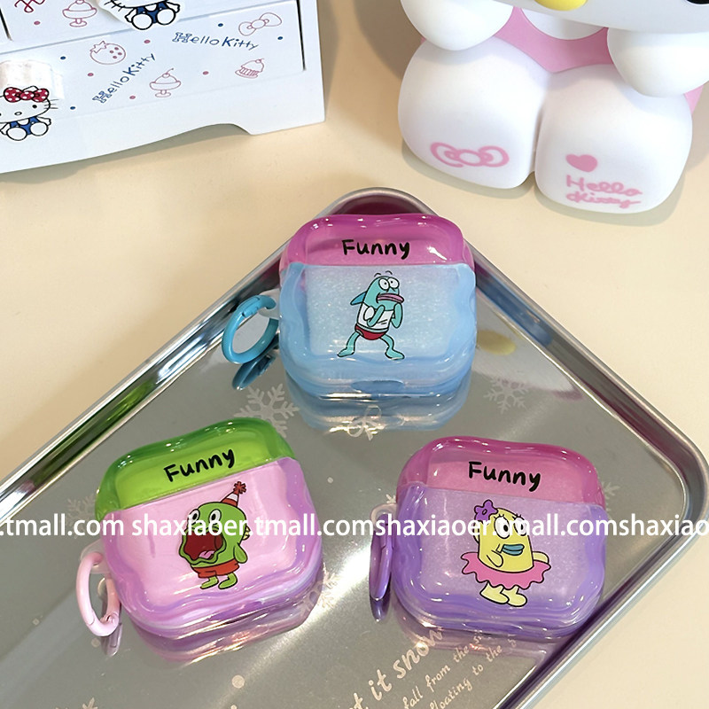 搞怪比奇堡居民小丑鱼适用airpodspro2保护套新4代airpods3耳机套二代苹果airpodspro耳机保护套情侣卡通少女,3C数码配件,耳机保护套,淘宝优惠券,粉丝福利购,淘宝优惠卷