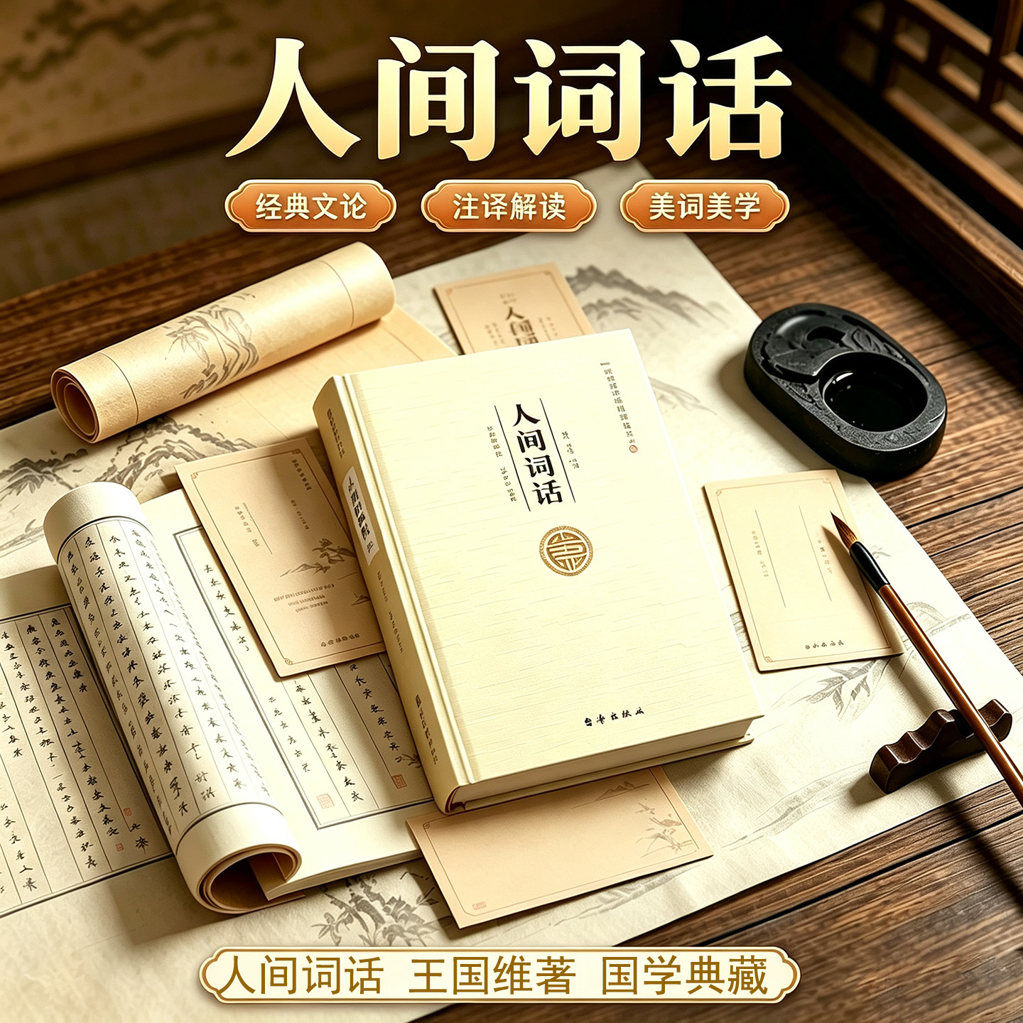 人间词话王国维正版原著 注译析完整版无删减 原文注释译文赏析 中国古诗词鉴赏文学理论国学经典书籍学生课外阅读书
