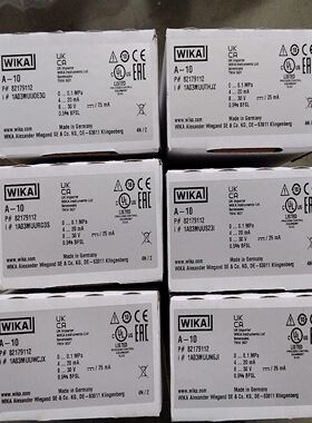威卡WIKA压力传感器A-10，制造，0-0.1MP