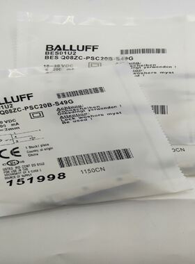 巴鲁夫电感式接近开关BES01U2（BES Q08ZC-PS