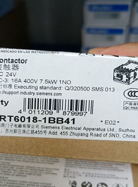SIEMENS接触器3RT6018-1BB41