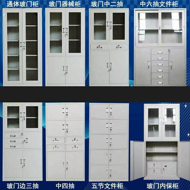 文件柜钢制办公文件柜档案柜铁皮柜书柜带锁储物柜凭证柜资料整理