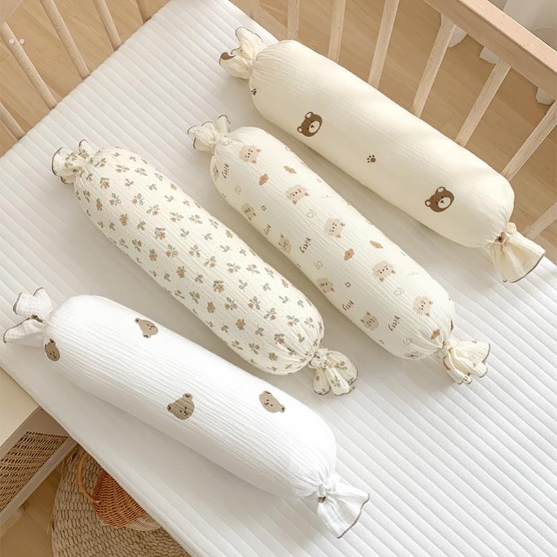 婴儿抱枕睡觉安抚新生儿糖果侧睡防吐奶宝宝防惊跳圆柱靠枕可拆洗