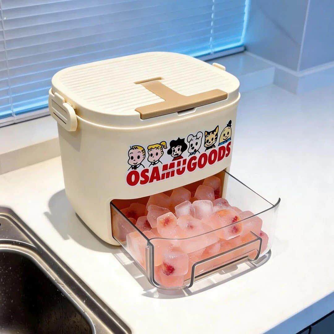 既能制冰又能储冰的大冰桶冰格模具夏季摆摊出游喝冷饮大容量冰桶