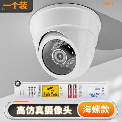 假监视器仿真摄像头灯防贼防盗带灯逼真模型室外家用监视摄影镜头
