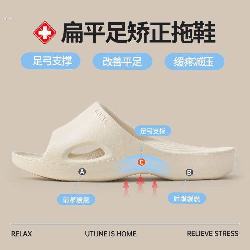 【人体工学支撑足弓】2025春季新款男女情侣防滑舒适踩屎感凉拖鞋