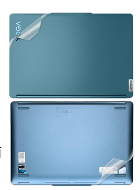 适用联想YOGA Book 9i IRU8电脑贴膜YogaAir14s/14c笔记本13S外壳贴纸Yoga Pro14s透明磨砂16s机身全套保护膜