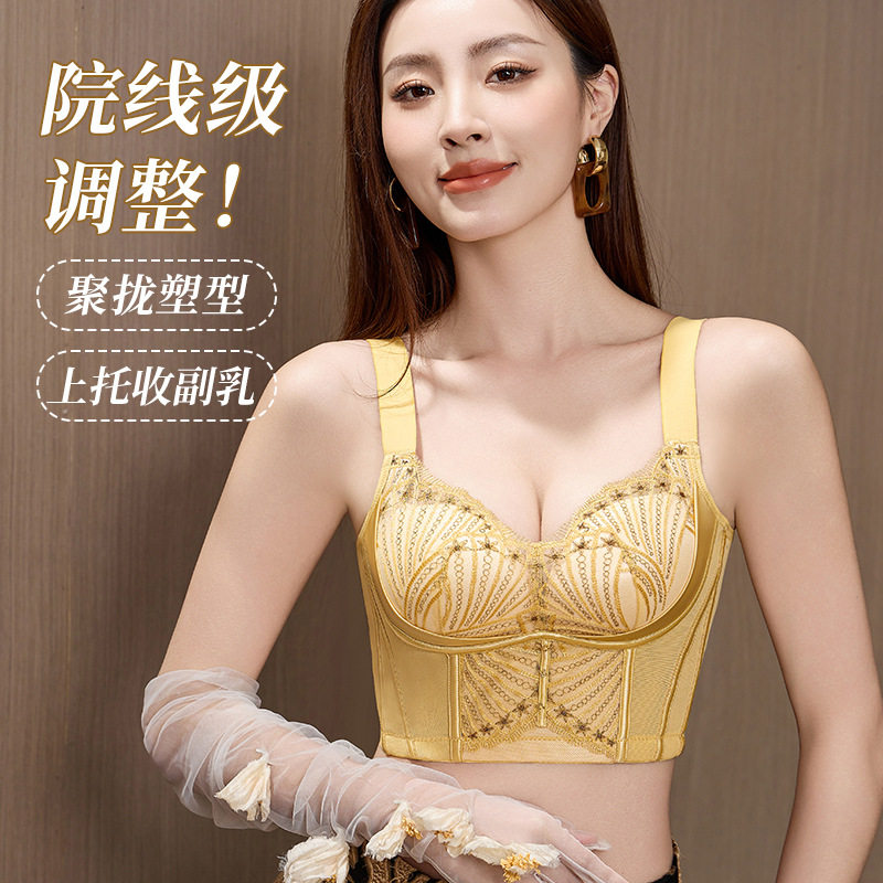 美容院塑型马甲鱼骨内衣上托收副乳欧若风调整型聚拢当归里料