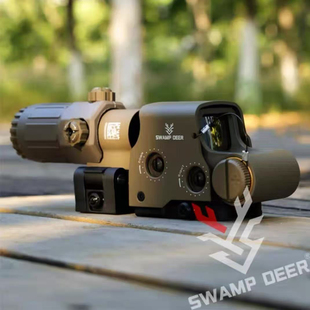 沼泽鹿金属全息红点558G33侧翻模型20MM快拆固定3倍放大模型弹弓