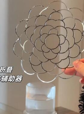 金属铁艺不锈钢插花固定器家居花朵小白插花辅助*