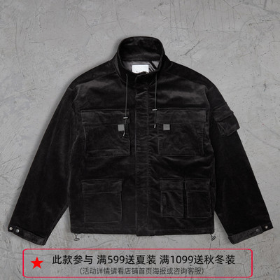 Profound Foundation支线 宽松廓形多袋工装风复古灯芯绒夹克外套