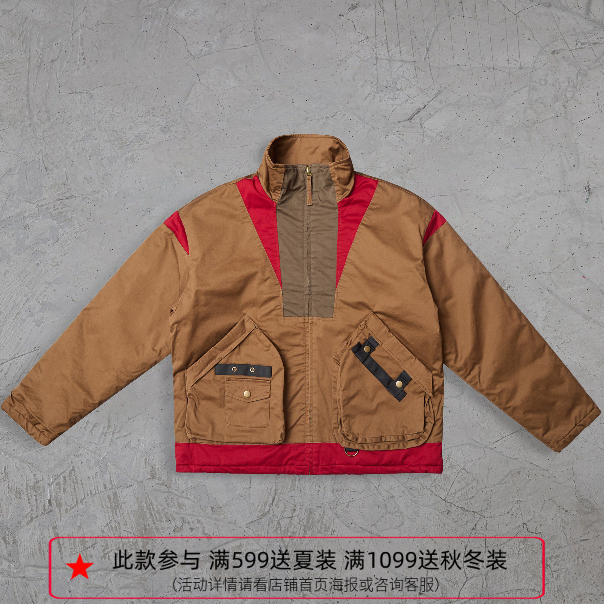 纽约潮牌Profound foundation支线 复古战术风户外工装棉服外套