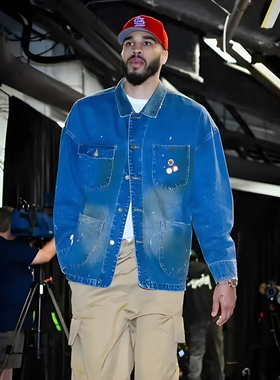 Profound Foundation支线 复古做旧四袋工装风牛仔夹克塔图姆上身