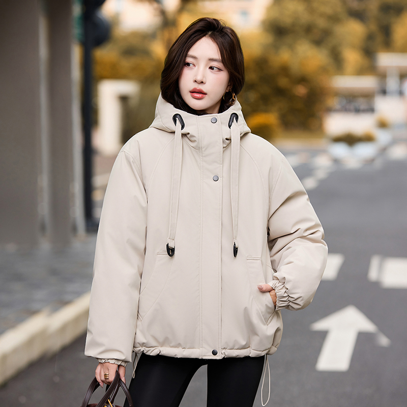 加绒加厚冲锋衣外套女棉服