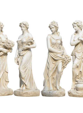 欧式风天使四季女神会所树脂摆件