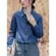 宽松休闲上衣女 新款 实拍简约设计感百搭牛仔衬衫 春季