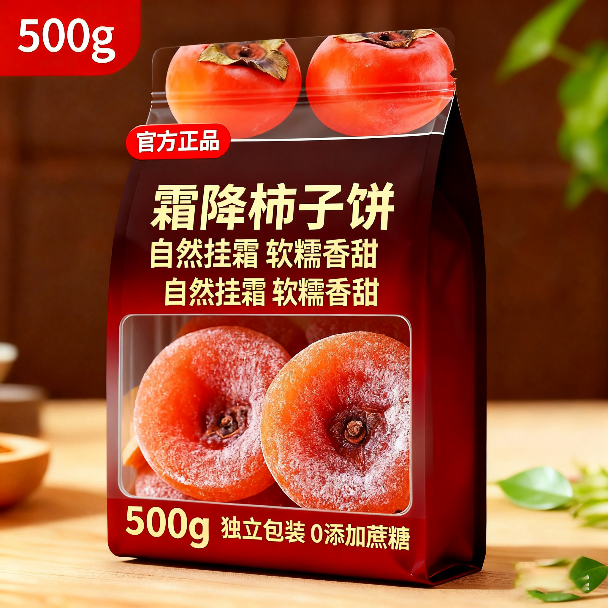柿子饼霜降柿饼农家流心圆柿子独立包装非陕西富平柿饼官方旗舰店