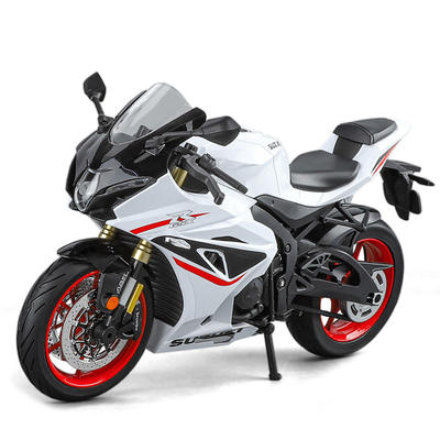 盒装华行1:9玲木GSX-1000R仿真合金机车模型男孩玩具车摆件