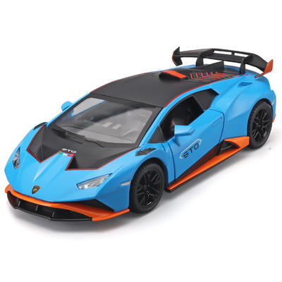 新款1:24兰博飓风STO合金车模 四开门声光儿童男孩玩具澄海代