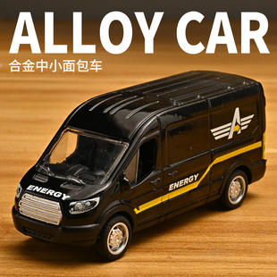 新款 定制客货车面包车家用小面合金车模男孩小玩具热销