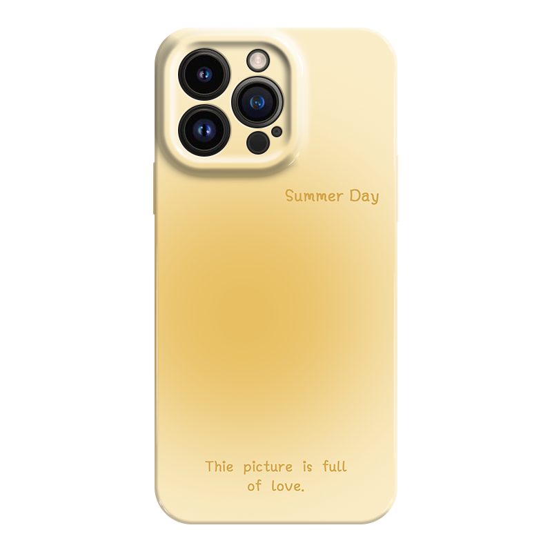 ins风晕染苹果15手机壳14适用女iPhone13新款ip12promax夏天11杨紫16同款17高级感x黄色8plu
