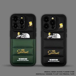 a05s原创a14欧美a23卡通a32辛普森a51防摔a72 个性 潮牌北面适用三星s25ultra手机壳note20新款 s21fe羽绒服s24