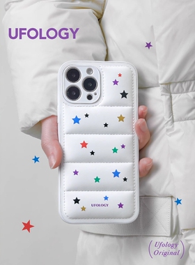 原创ins风适用三星s25ultra手机壳s24fe羽绒y2k星星s22+/s20硅胶a05新款a16女a24/a32/a50全包a53/a55防摔a71