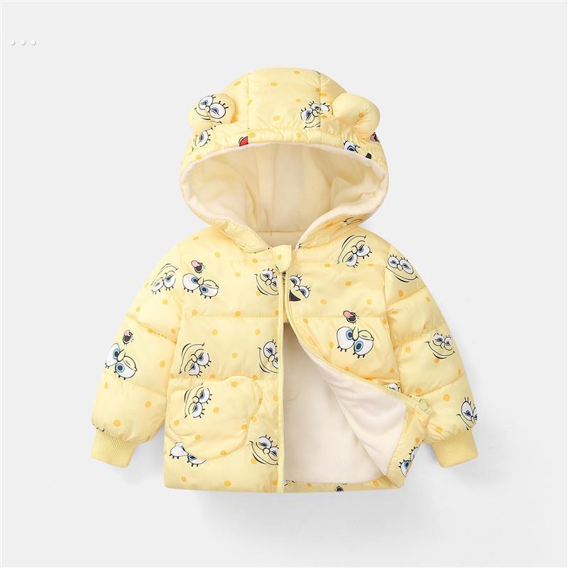 婴儿羽绒服冬季0一1周2岁3儿童4小男孩棉衣5加绒6个月7女宝宝外套