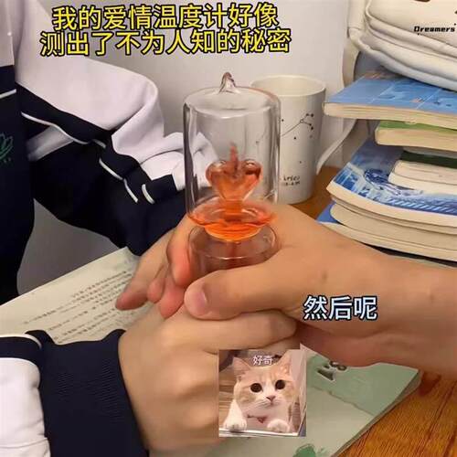 创意爱情温度计 可以沸腾的趣味工艺品 新奇特情人节朋友厂家