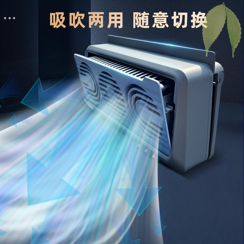 新款太阳能排风扇车内空气循环器太阳能排气扇吸吹一体车载风扇