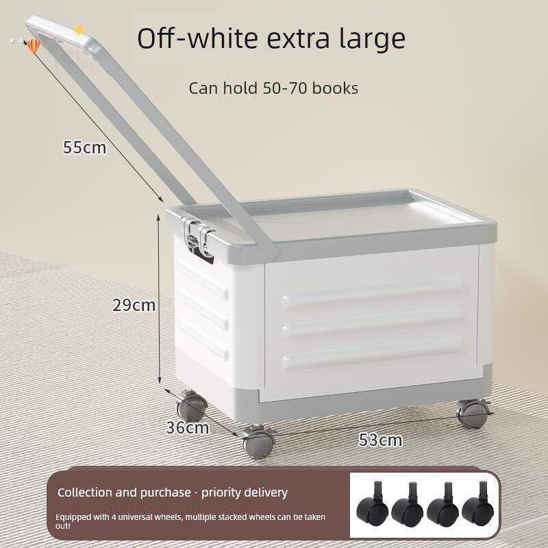 收纳书箱手推车带轮子可折叠教室装置01091收集中学生书箱组织