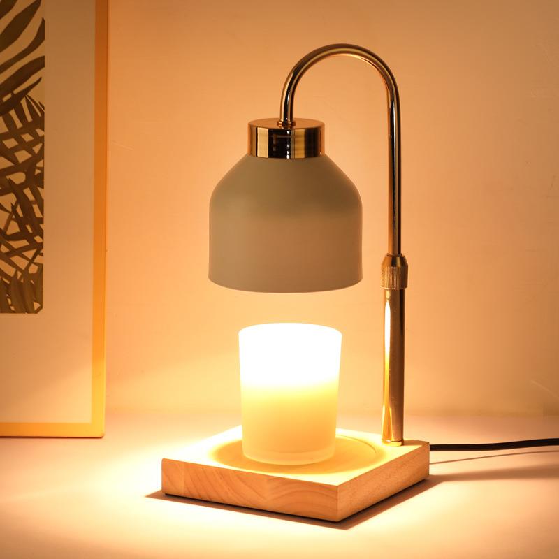 香薰灯融蜡灯蜡烛精油融烛灯台灯卧室简约创意无火装饰可升降调节