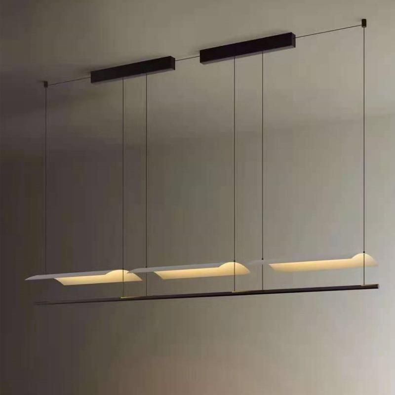 2021年新款瓦片客厅灯餐厅茶室创意展厅样板房吧台屋檐办公室吊灯